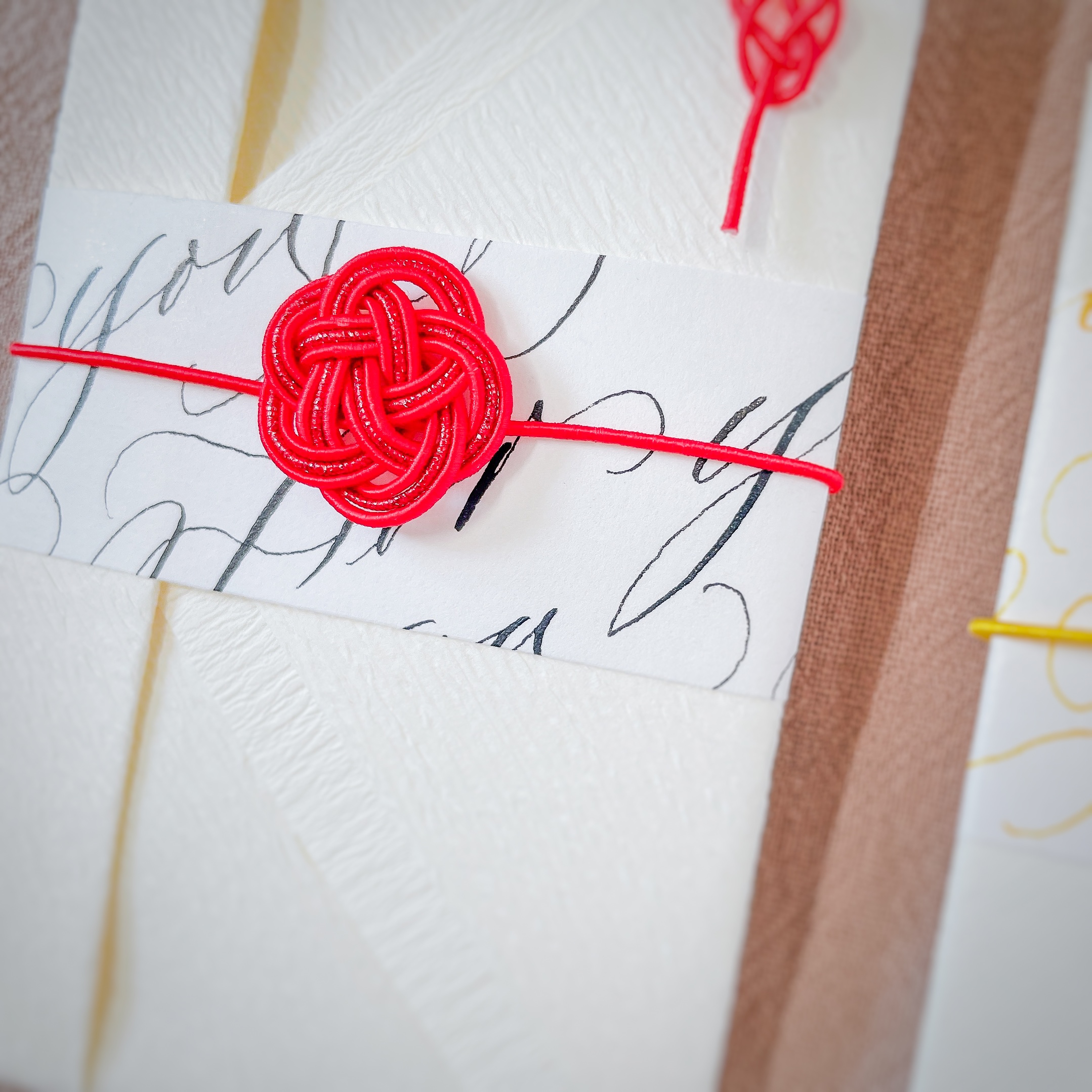 【春の新講座スペシャル】 (全2回)梅結び×カリグラフフィー 「水引文字帖」 4/3・17(金)