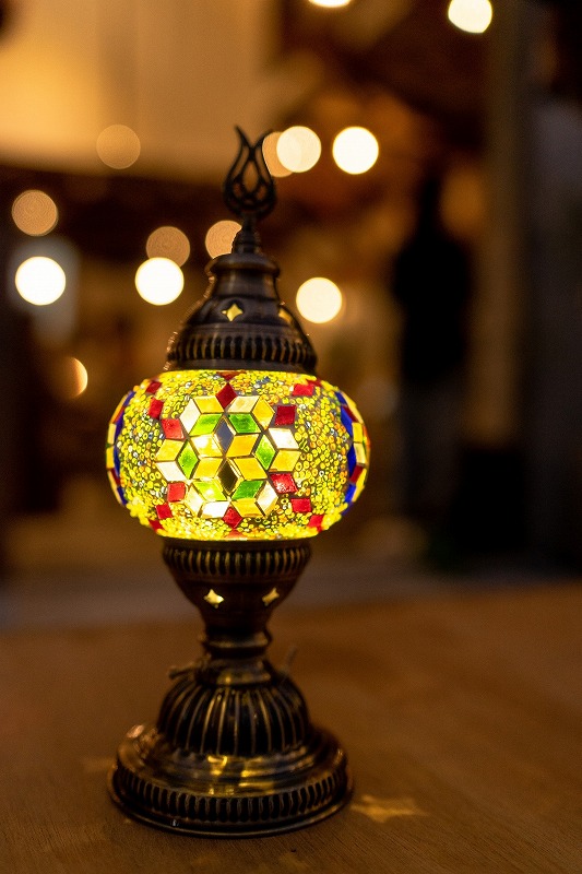 (全3回) モザイクガラスのランプ