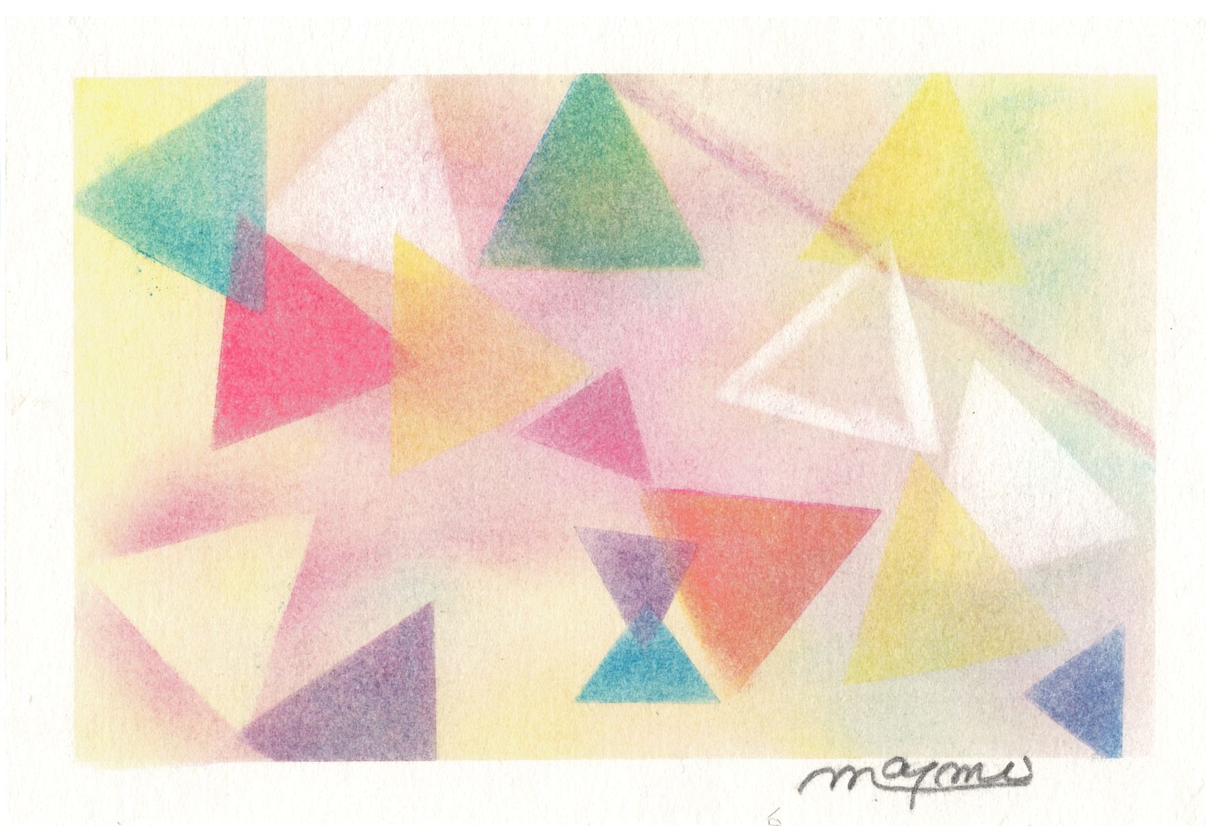 大人の無の時間を楽しむ 3色パステルアート® 夏の新講座6/19(金)特別体験会