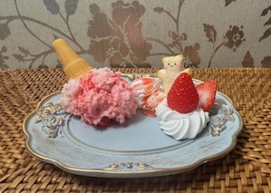 夏休み1DAYスペシャル 食品サンプル 夏ジェラート ホイップを添えて