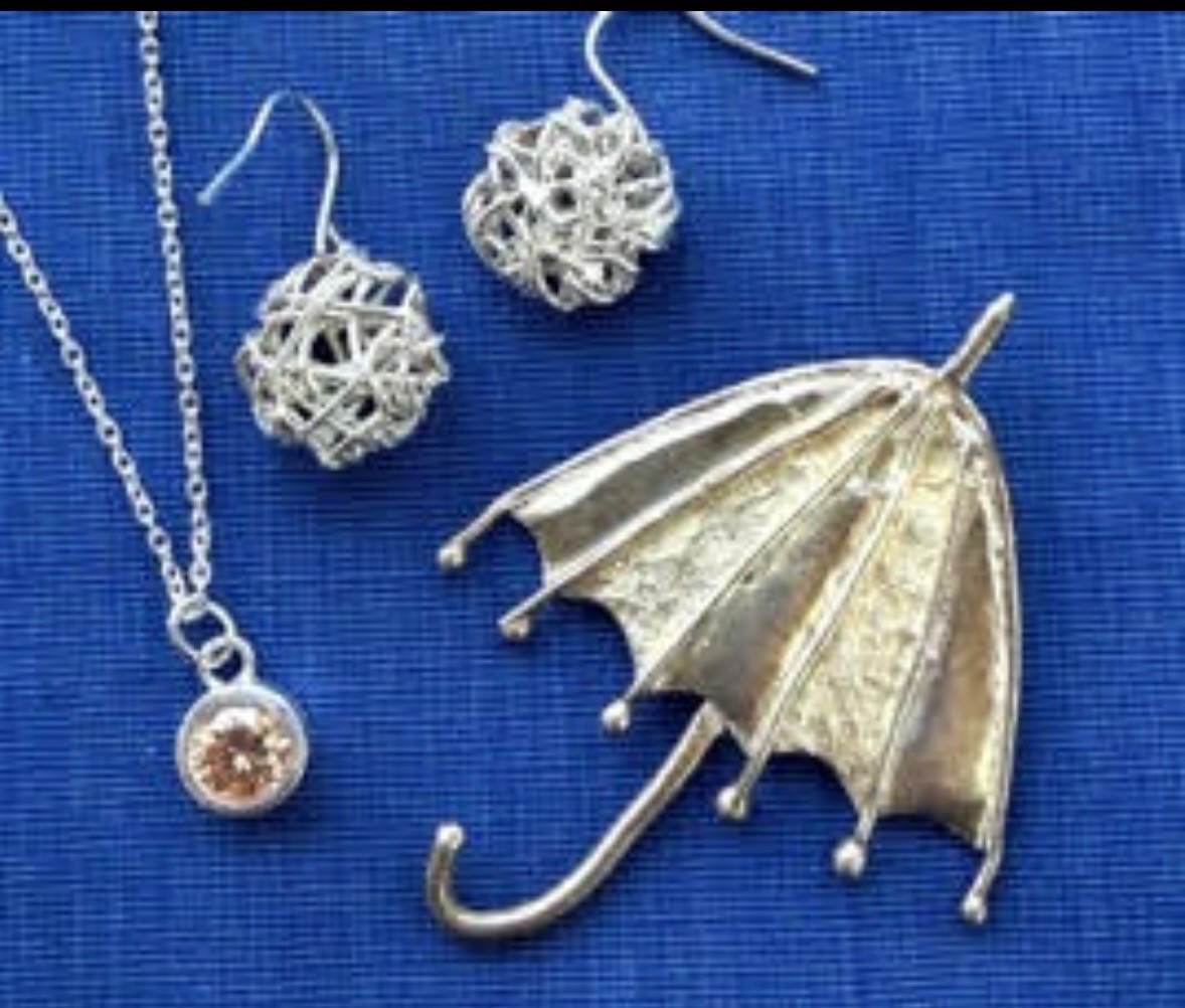 シルバーアクセサリーを作る 銀粘土(全3回) 夏の新講座  6/16(火)スタート