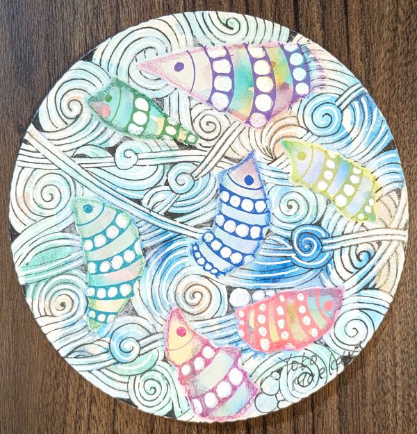 親子で一緒に楽しむ ゼンタングルアート体験 夏号1day講座 8/2(日)