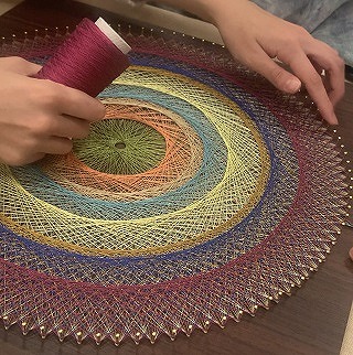 イロトリドリの糸の世界へようこそ 糸かけ曼荼羅 ★新講座立ち上げ企画6/1(月)体験費880円+教材費2750円のみ