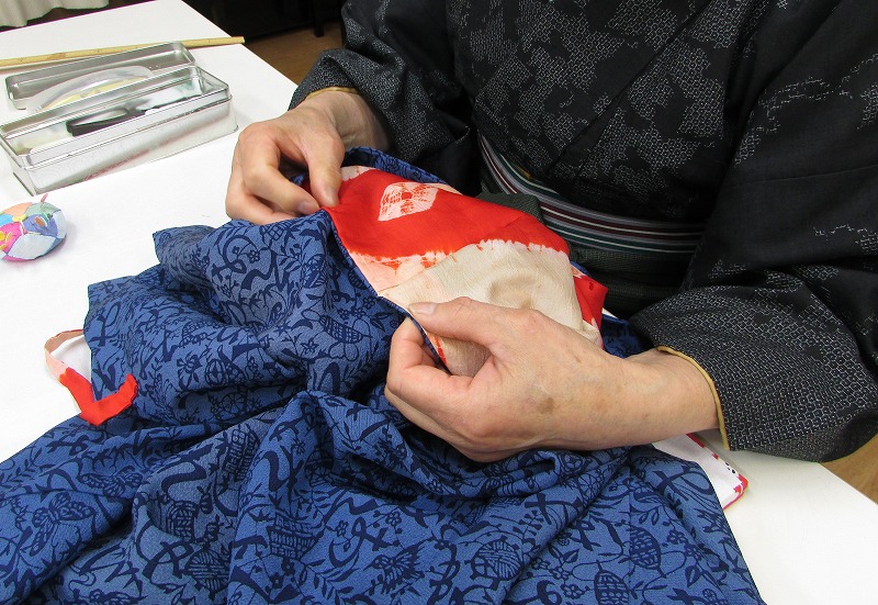 仕立て直しも習える 和裁 16:30 夏の新講座 6/3(水)15:00見学説明会