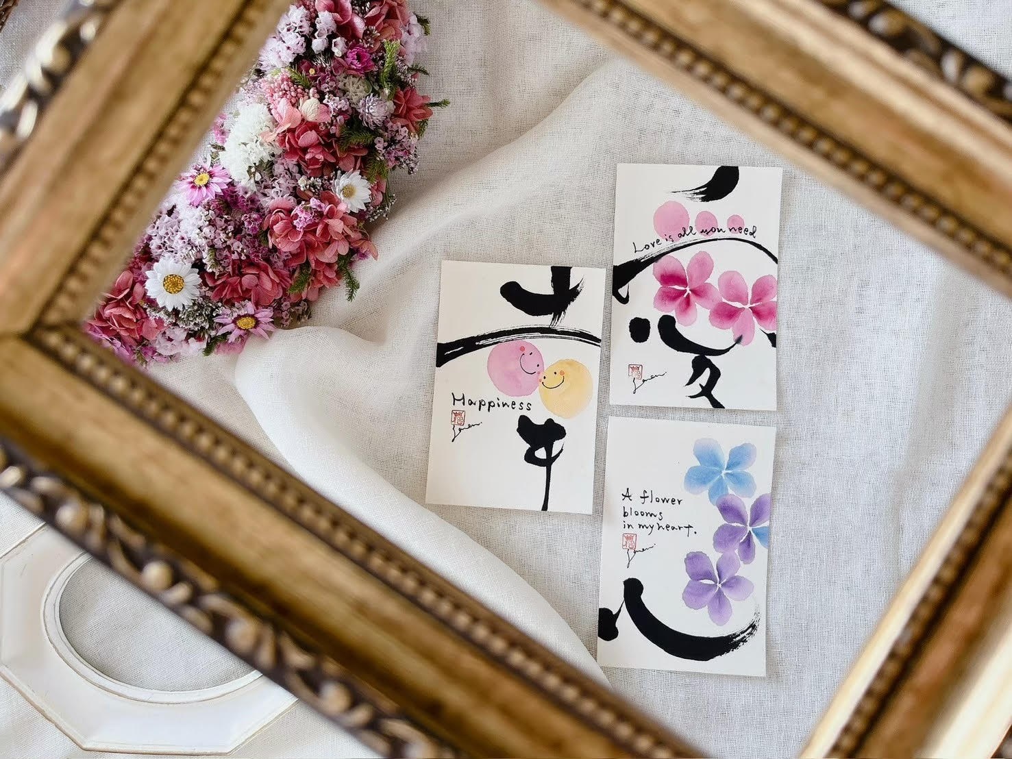 心に花を咲かせよう 永田紗戀の花咲く書道® 夏の新講座6月12日特別体験会