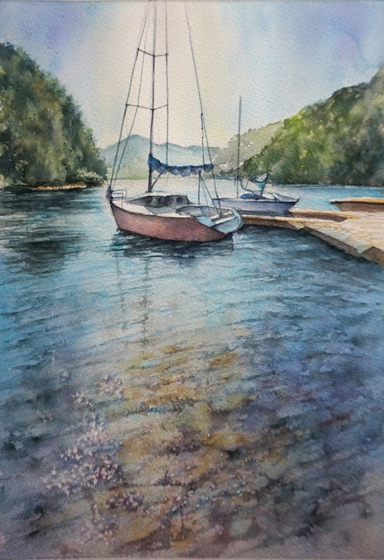 光と町・人を描く 透明水彩画(風景画・人物画) 夏の新講座5月29日(金)特別体験会