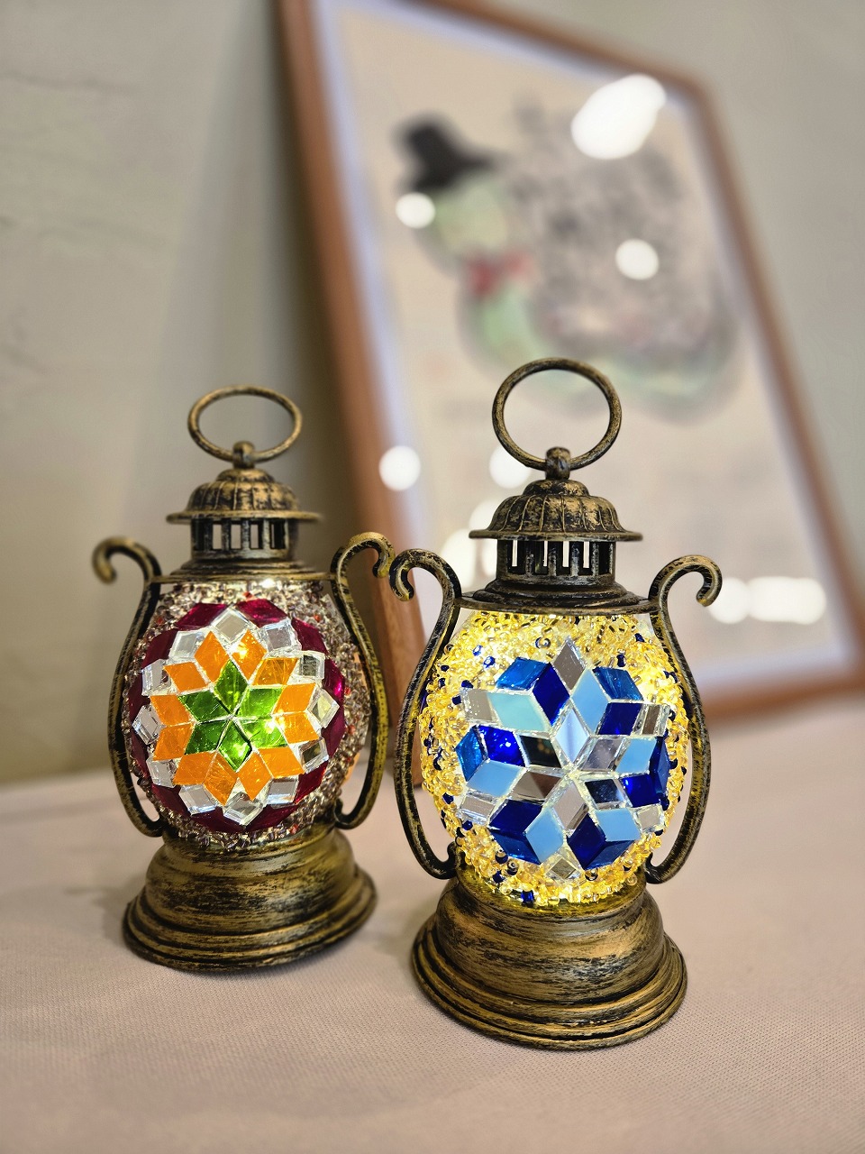 (全3回)モザイクガラスで作る トルコランプ 夏の新講座 6/5・7/3・7/24(金)