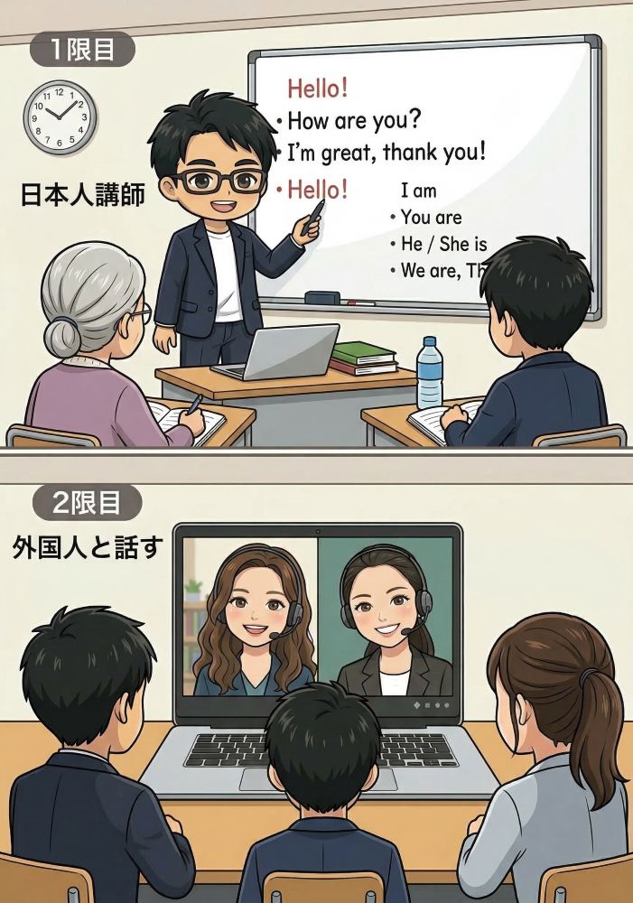 日本人講師と練習して海外と通話 英語が好きになるレッスン 夏の新講座 5/24(日)特別体験会