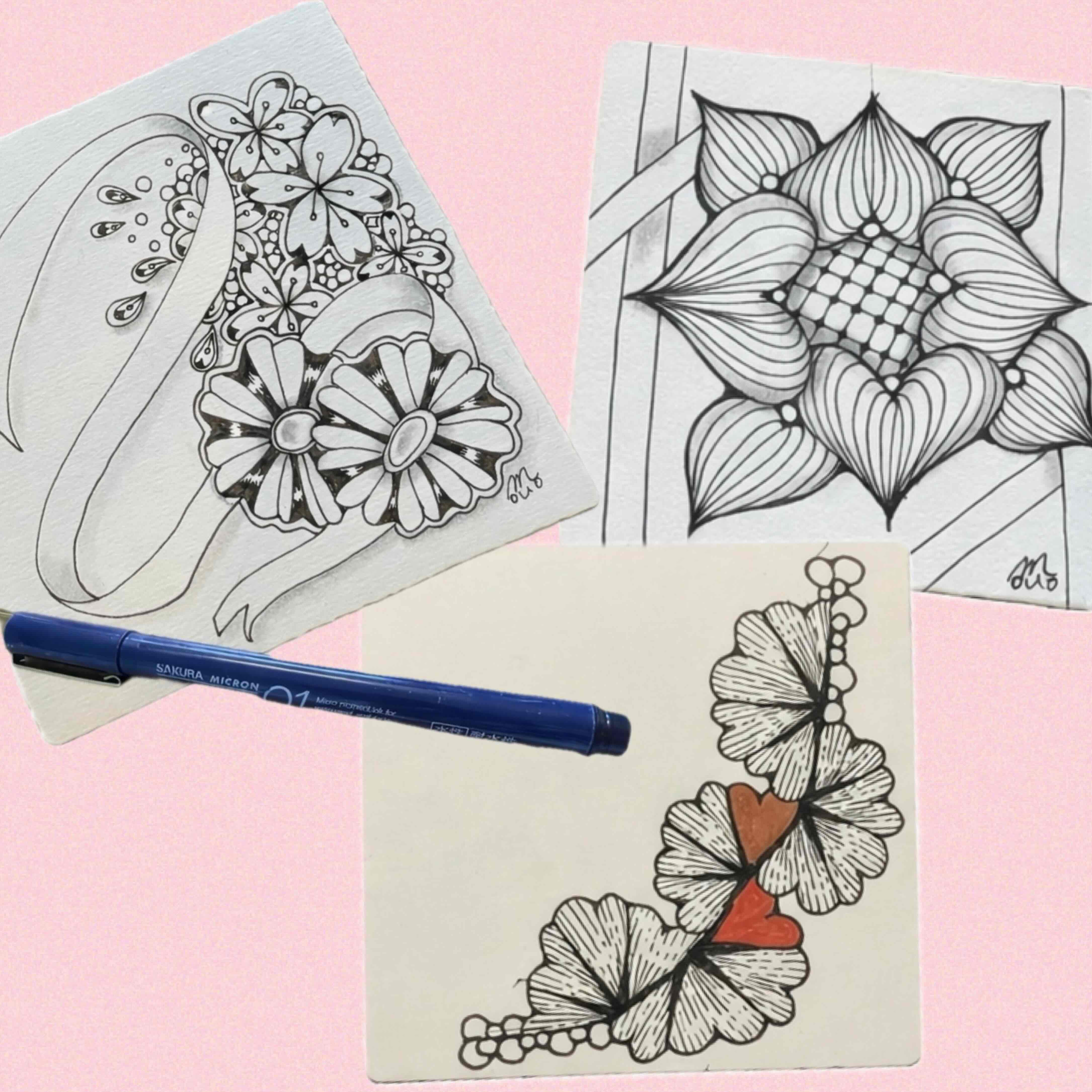 描いて心を整えるパターンアート 楽しもうゼンタングル® 夏の新講座 6/5(金)特別体験会