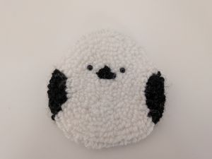 1DAY企画 パンチニードルで シマエナガコースター .