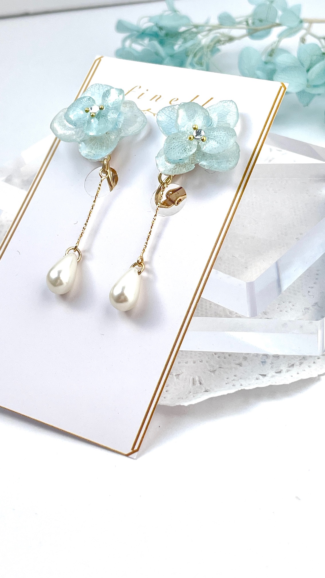 (全3回) 本物のお花を使ったレジンのアクセサリー ★5/26・6/23・7/28(火)夕の部15:40～・夜の部18:20～