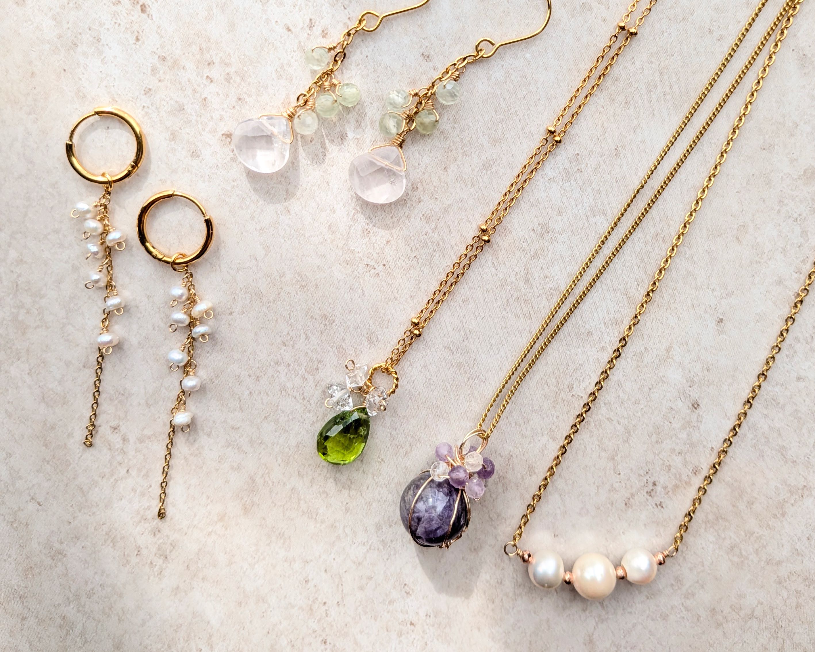 初心者さんも楽しく作れる 天然石のペンダントトップ 夏の講座案内 6月10日(水)1日体験