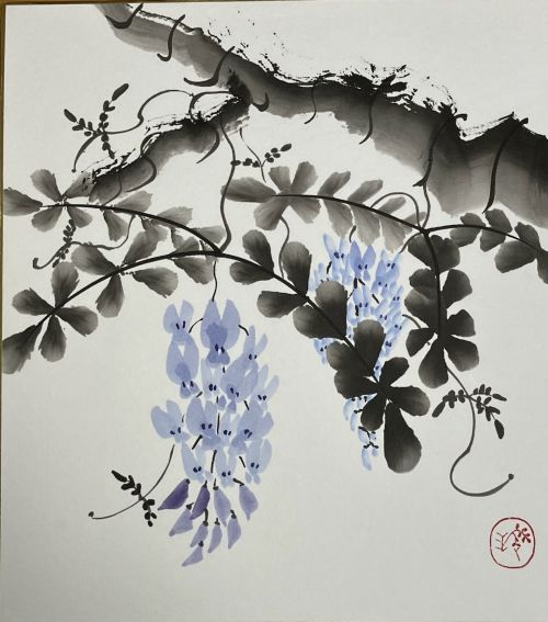 はじめてでも大丈夫 季節の花を描く墨絵 夏の新講座 6/24(水)特別体験会
