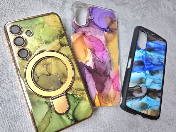 色で癒しを アルコールインクアート