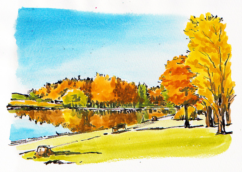 気軽にササっと イラスト風景画