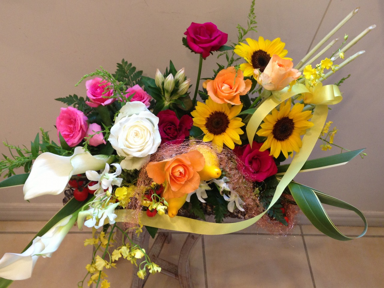 プチスタイル フレッシュフラワーデザイン 初級