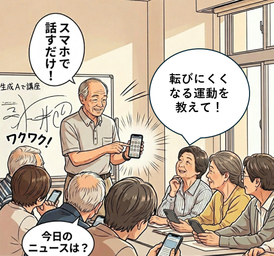 スマホが頼れる相棒に スマホで話すAI体験 夏号新講座6/22スタート