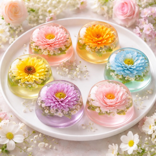 プルプルに咲くお花のお菓子 フラワーゼリー(全3回) 夏の新講座 7/25(土)スタート
