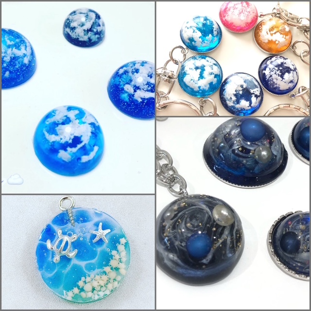 はじめてでも大丈夫 レジン小物作り 全3回 夏号新講座 6/26(金)スタート