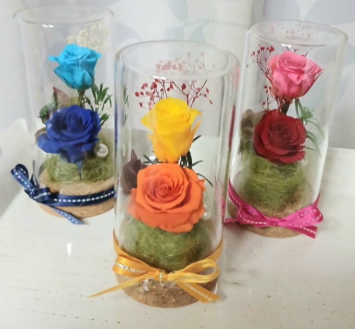 ブリザーブドフラワーで作る ★お花のミニギフト 夏の1DAY講座 6/24・7/22(水)