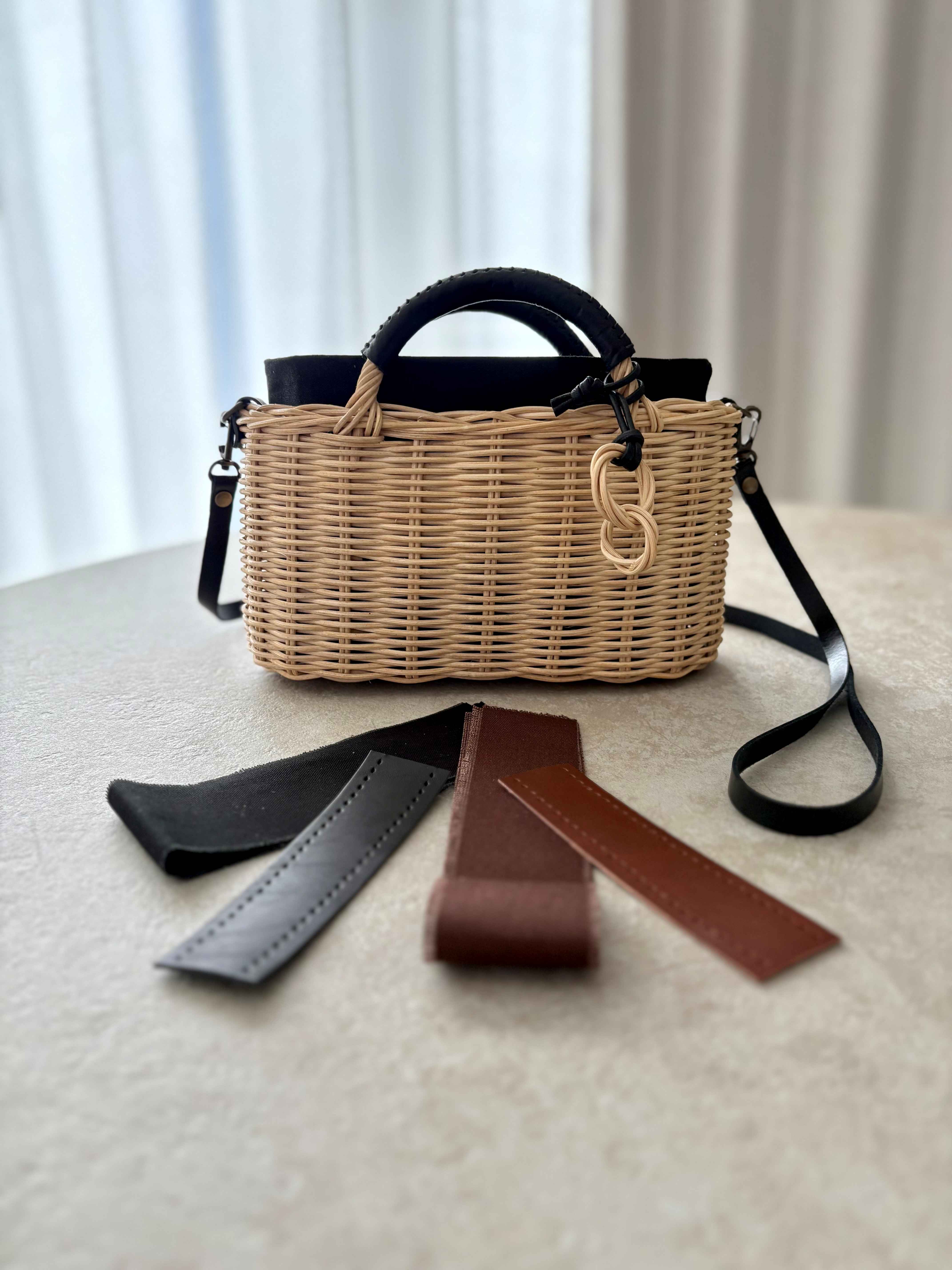 夏を編む 自分だけのかごポシェット