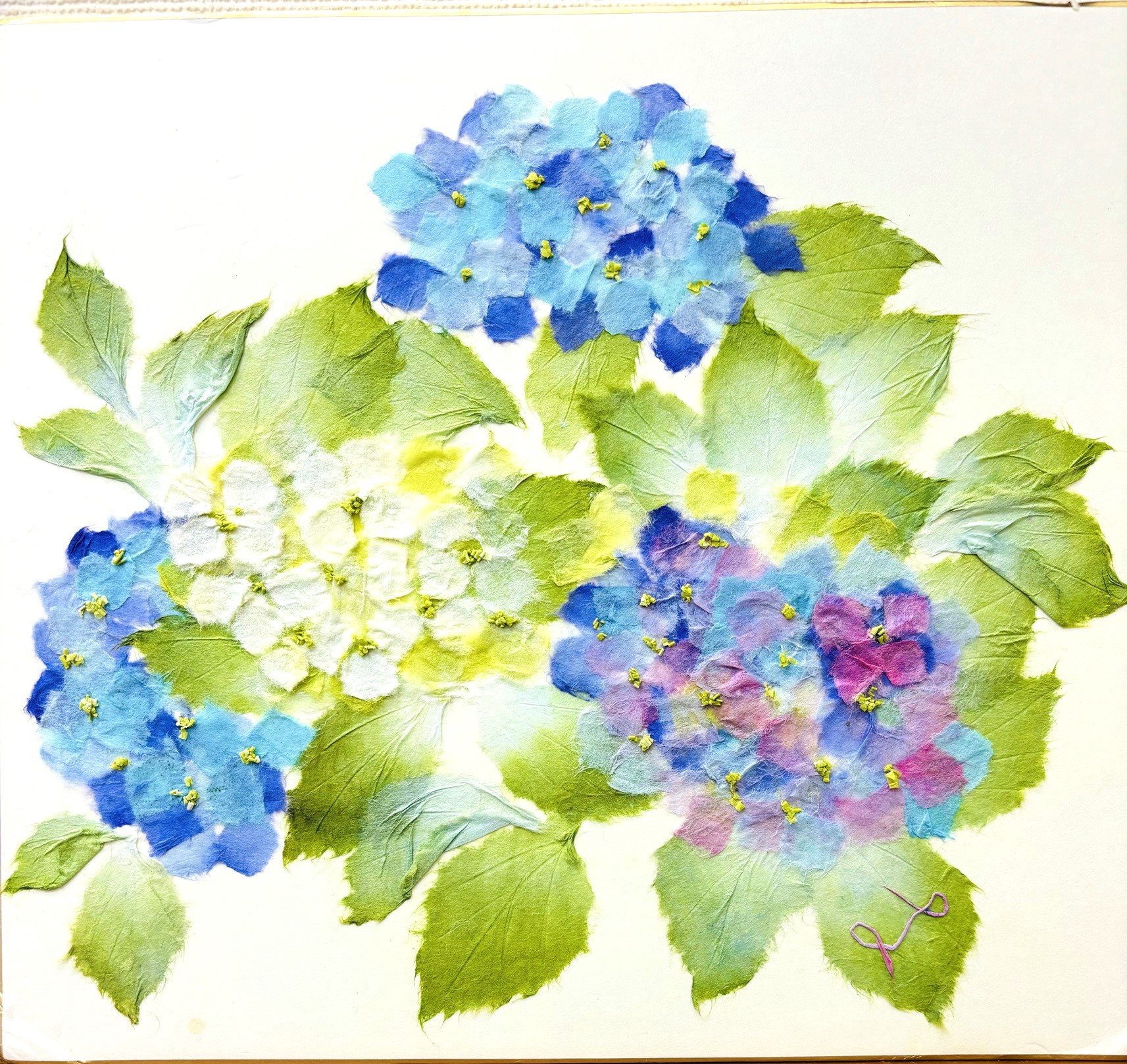 作って・飾って贈って楽しい 和紙ちぎり絵