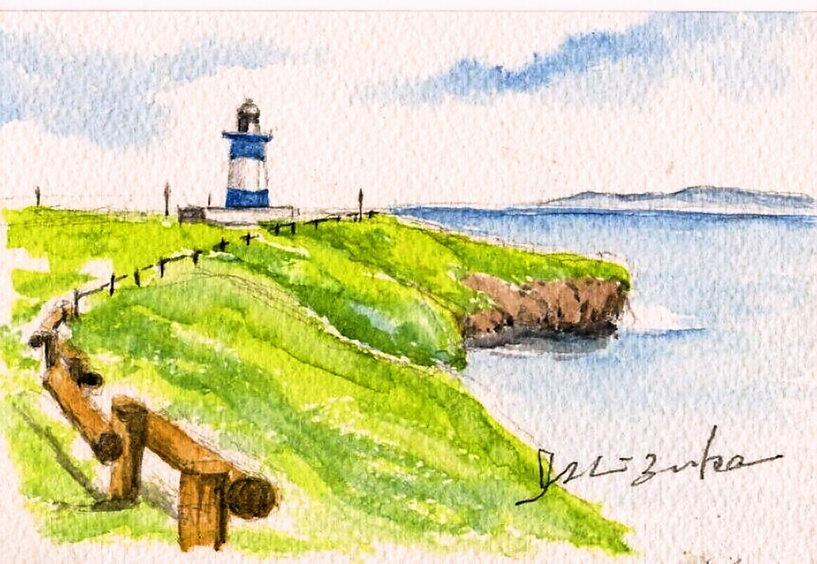 小さなスケッチ画を楽しむ 三原色で描く風景 夏のおすすめ講座 6/13(土
