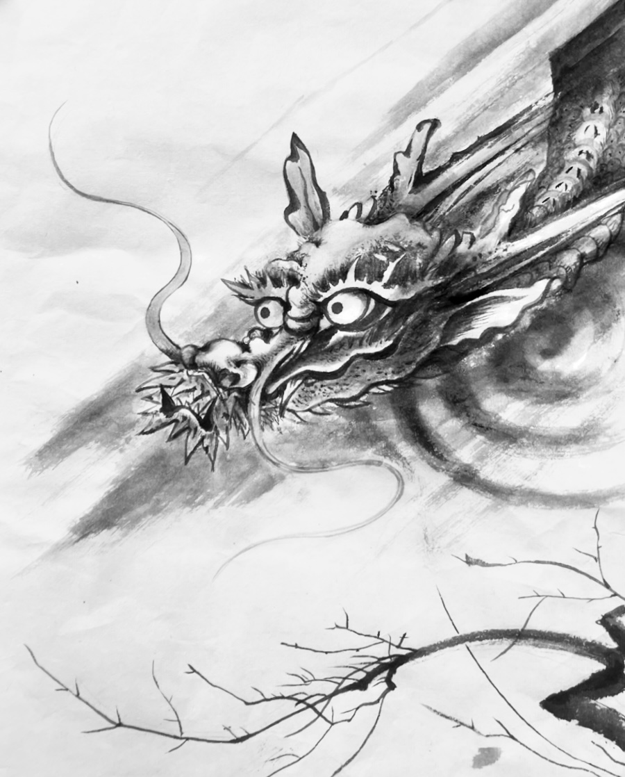 (全4回) 『Monsterモンスターを水墨画で描こう!』 7/10・7/24・7/31・8/28(金)