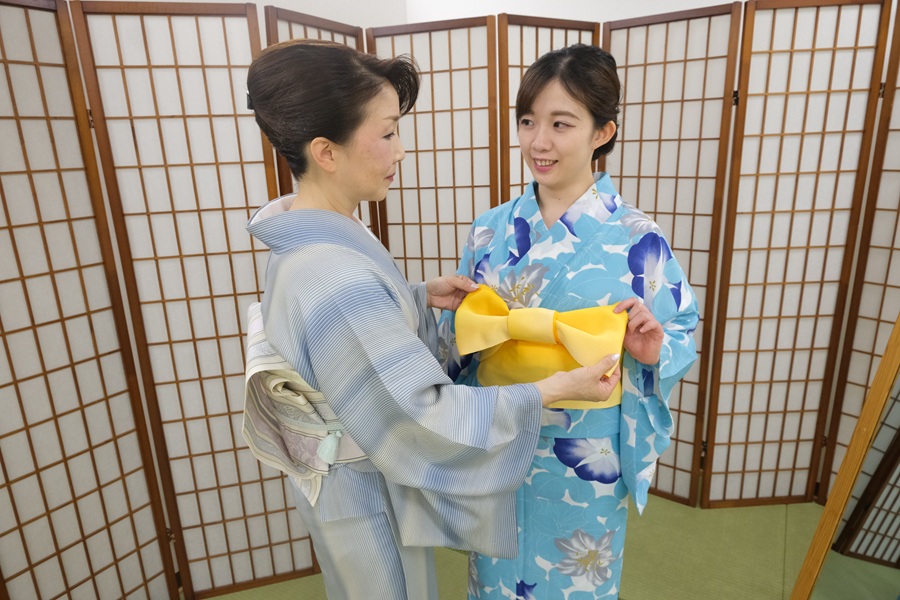 基本の可愛い帯結び 浴衣の着付け(全3回) 夏の新講座