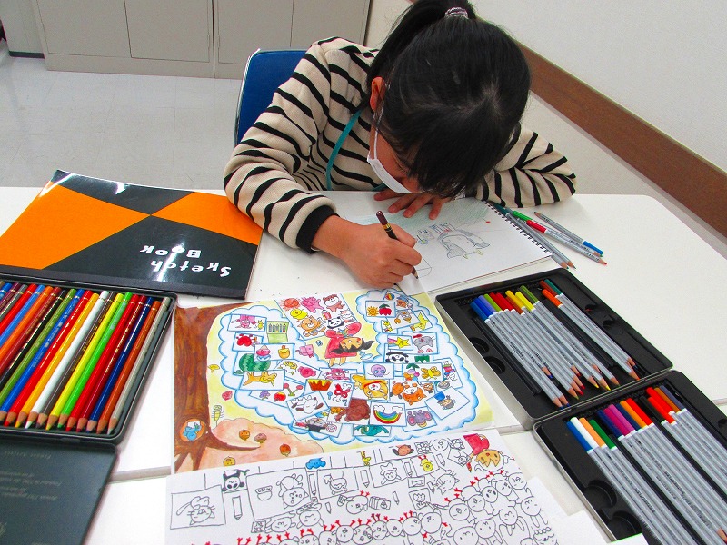 みんなで楽しく こどもイラスト教室