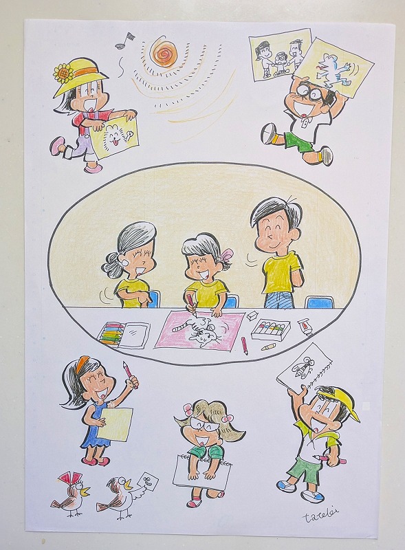夏休みの宿題 わくわくポスターづくり