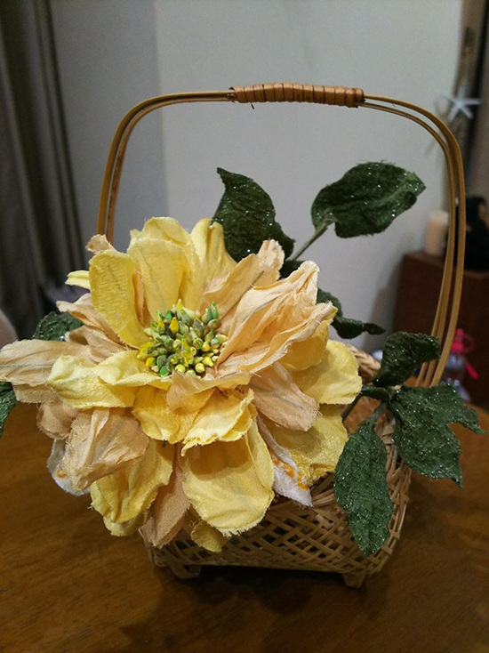 古布で作る花