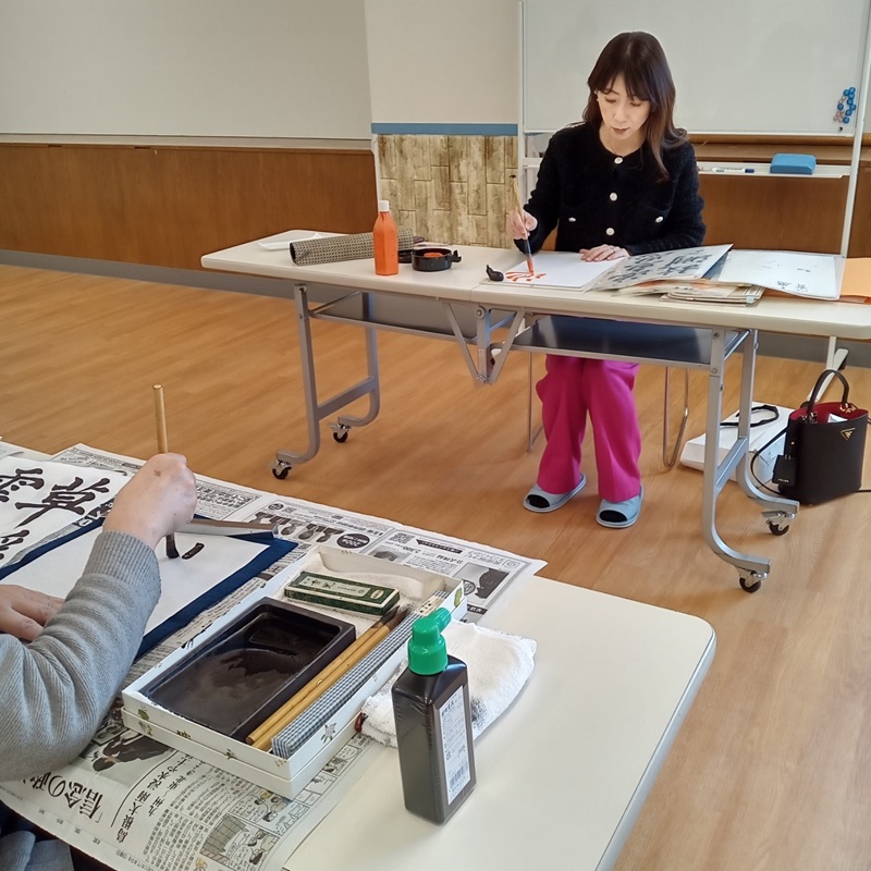 9158/静かに心を整える時間 月一回の書道