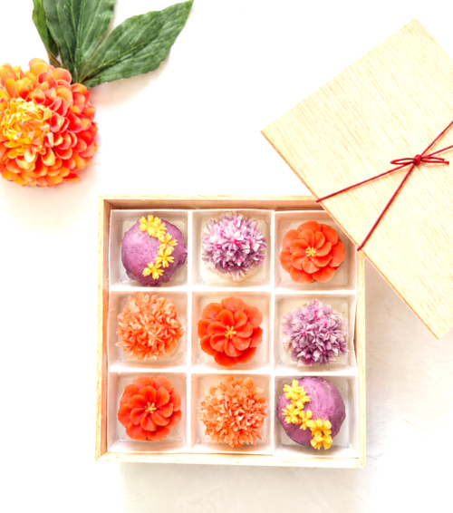 和菓子小箱 お花しぼり・あんこのお花(全3回) 9/15(秋の和花BOX)10/20(ハロウィン)