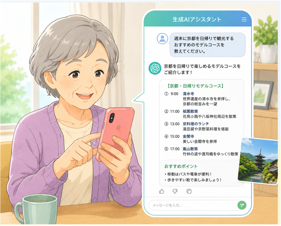話題のAIをスマホで体験しよう スマホ版生成AI講座(全3回) 秋の新講座 10/9(金)スタート