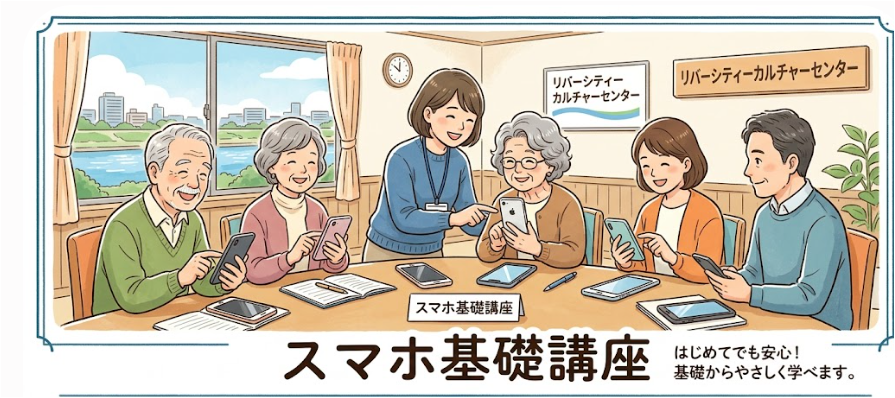 スマホの不安を自信に変える3回 スマホ基礎講座(全3回) 秋の新講座 10/19(月)スタート