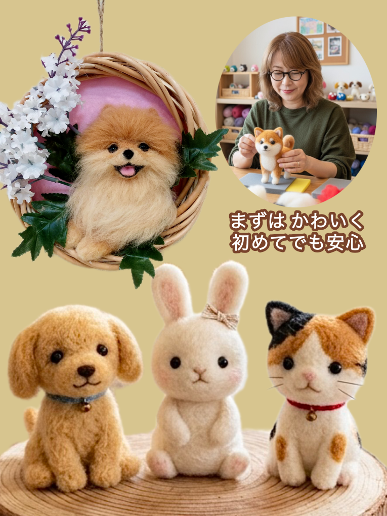基礎からはじめる羊毛フェルト