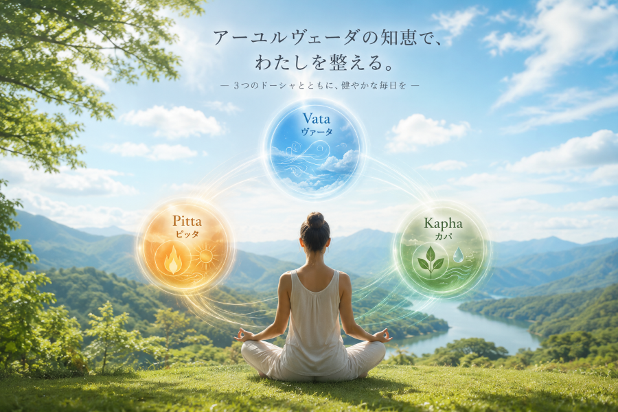 1DAY 生まれ持った体質を知り整える はじめてのアーユルヴェーダ 【日程】10/13(火)または12/15(火)