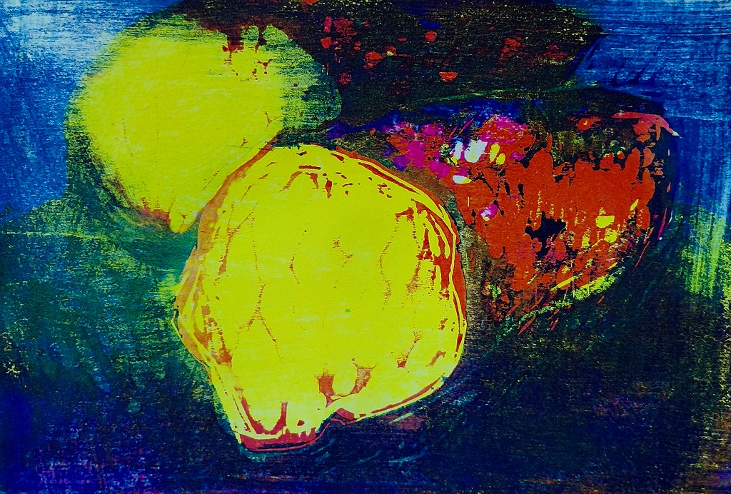 楽しく作ろう 木版画 体験日10/18(日) 体験費550円 教材費770円「秋の葉」