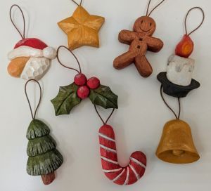 素適なクリスマスを彩る 木彫りのオーナメント 全6回 秋の新講座 9/25(金)スタート予定
