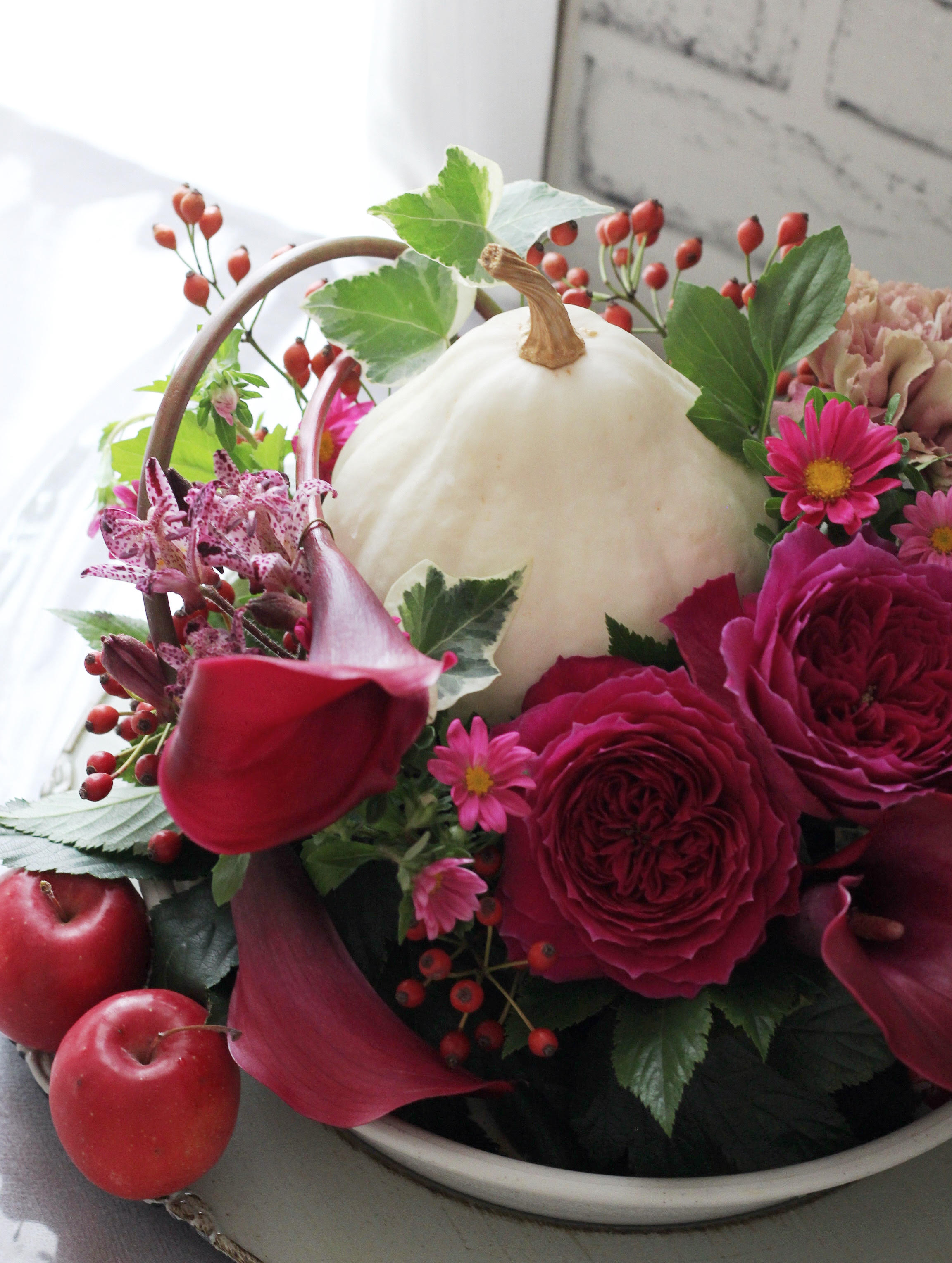 【全3回】季節を彩る花時間 パリのお花屋さん講座 10/27・11/24・12/22