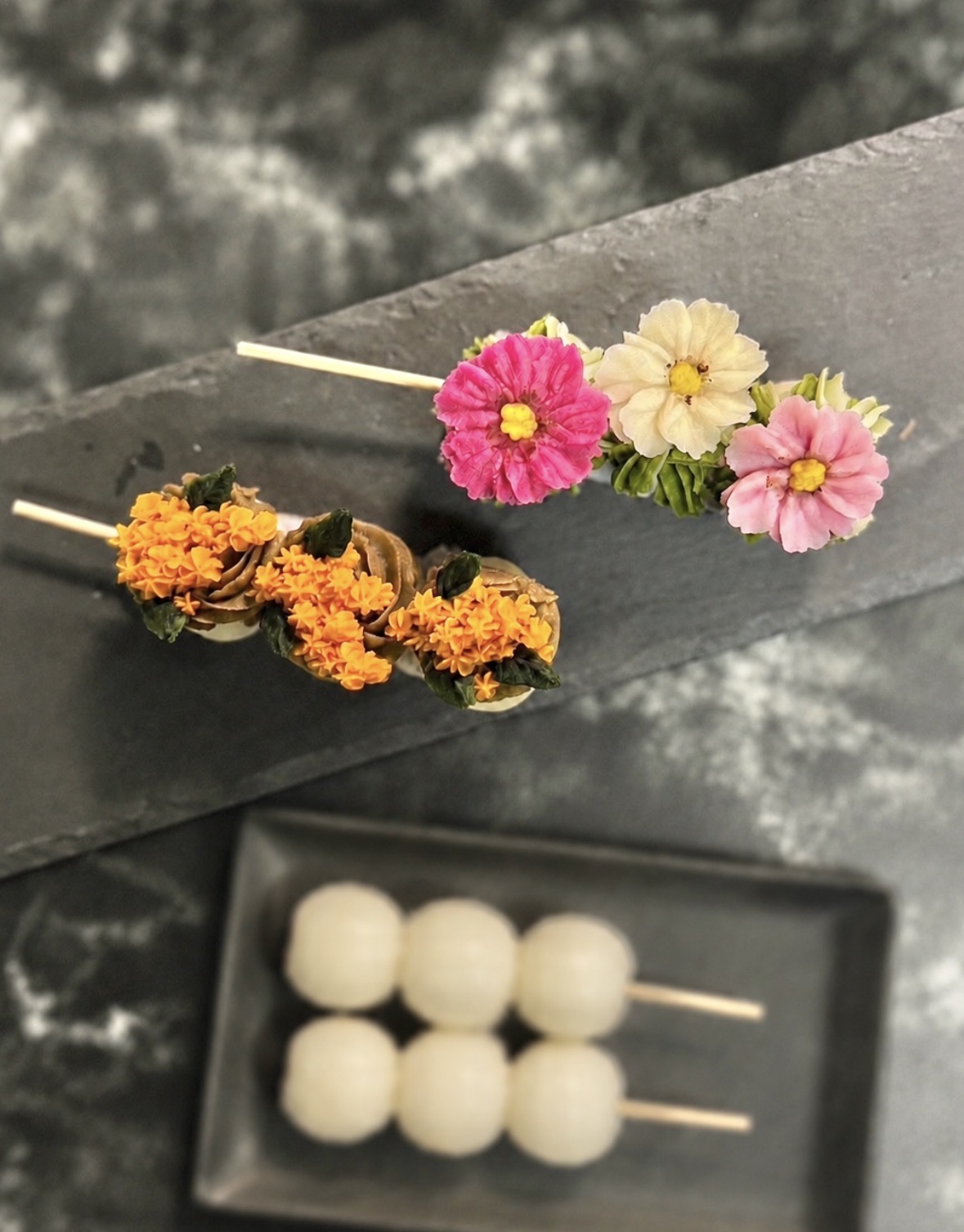 からだに優しい天然色素の創作菓子 初めてのあんこのお花®(全3回) 【秋の新講座(全3回)】9/19・10/17・11/21(土)
