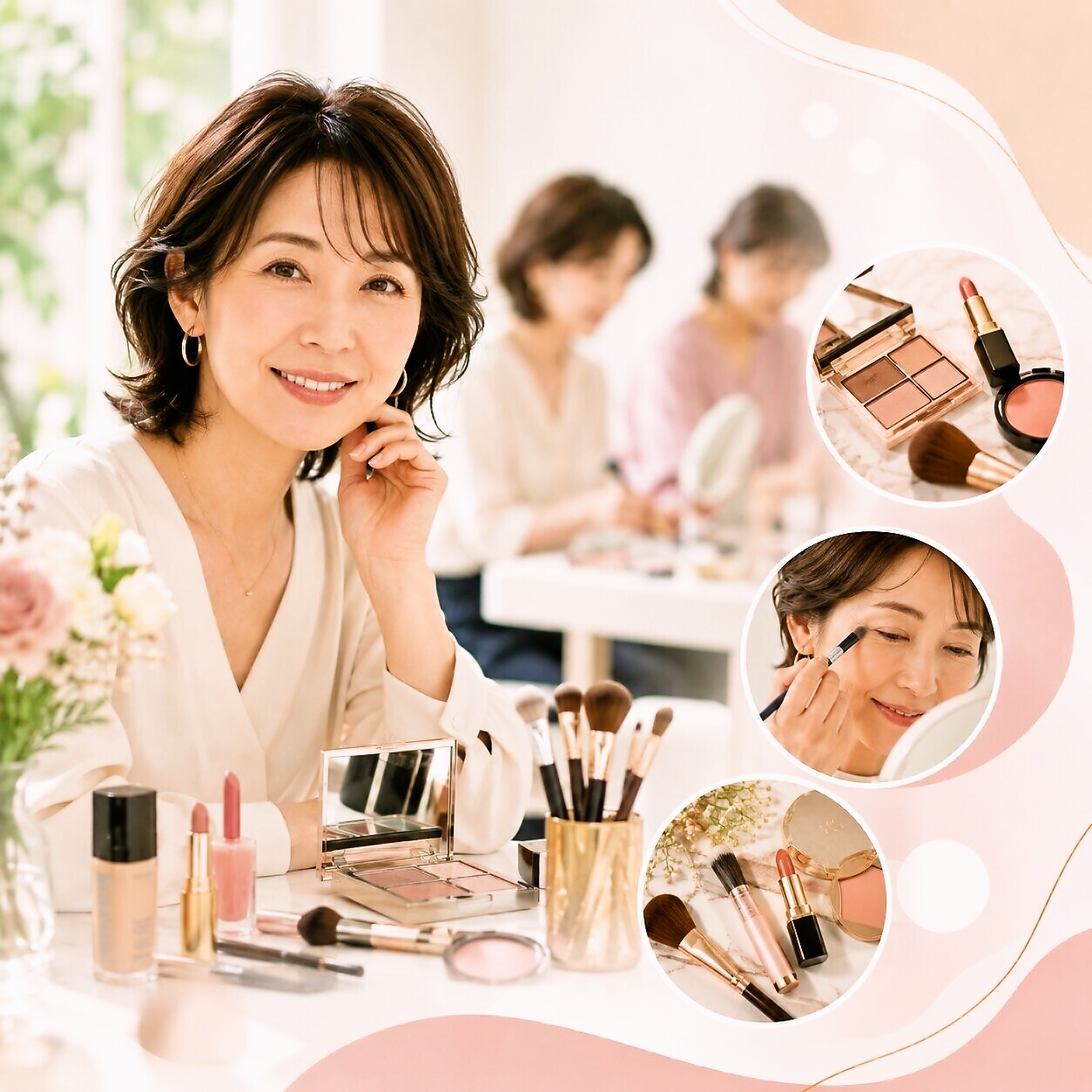 顔タイプ診断®で見るメイク個人レッスン(45分) 秋号新講座10/4(日)スタート