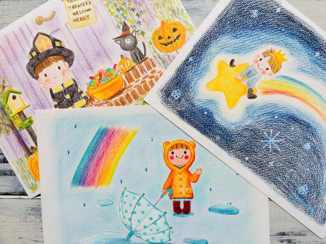 ほっこりかわいい 塗り絵感覚で楽しむ色鉛筆 秋の新講座 10/1(木)特別体験会