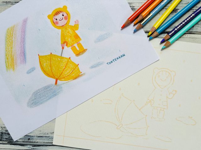 ほっこりかわいい 塗り絵感覚で楽しむ色鉛筆 秋の新講座 10/1(木)特別体験会