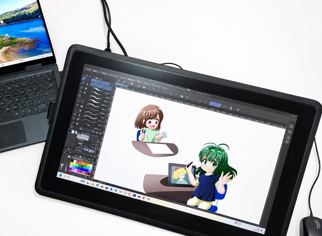 液晶タブレットを使って 大人デジタルイラスト全6回 秋の新講座 特別体験会9/23(水)