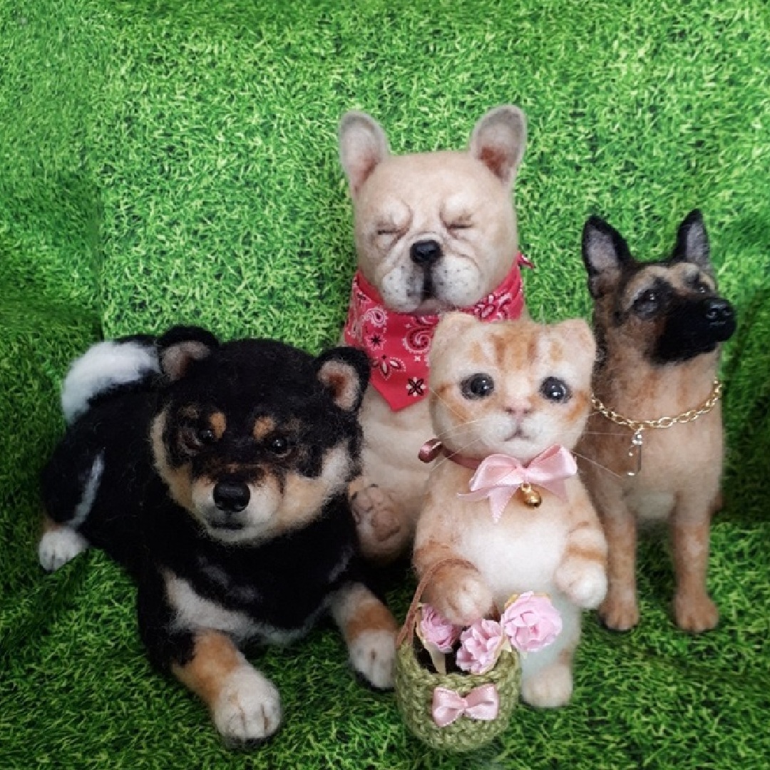 〈ジャンル〉手芸・ハンドメイド～うちの子を作ろう～ 【羊毛フェルトで愛犬・愛猫を作ろう 火曜クラス】 ～うちの子を作ろう～