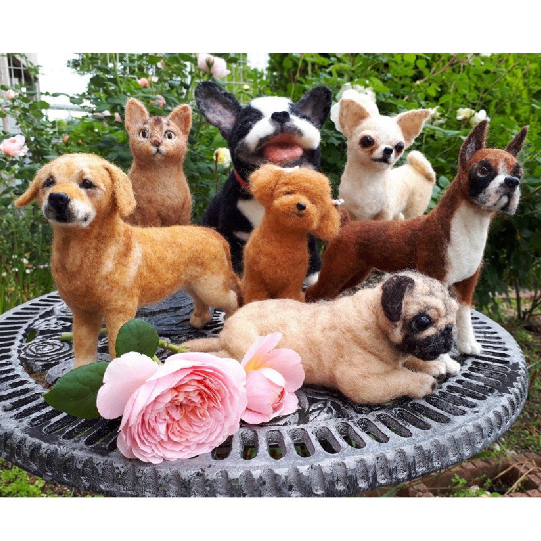 〈ジャンル〉手芸・ハンドメイド 【羊毛フェルトで愛犬・愛猫を作ろ 水曜クラス】 ～うちの子を作ろう～