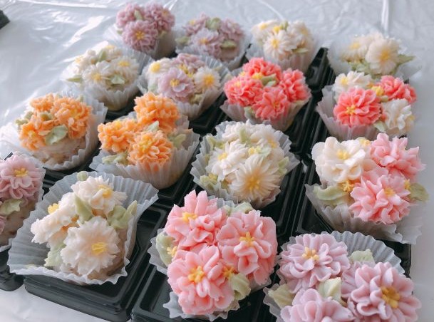 あんこのクリームでお花しぼり あんフラワー 秋の1DAY講座 9/23(水)