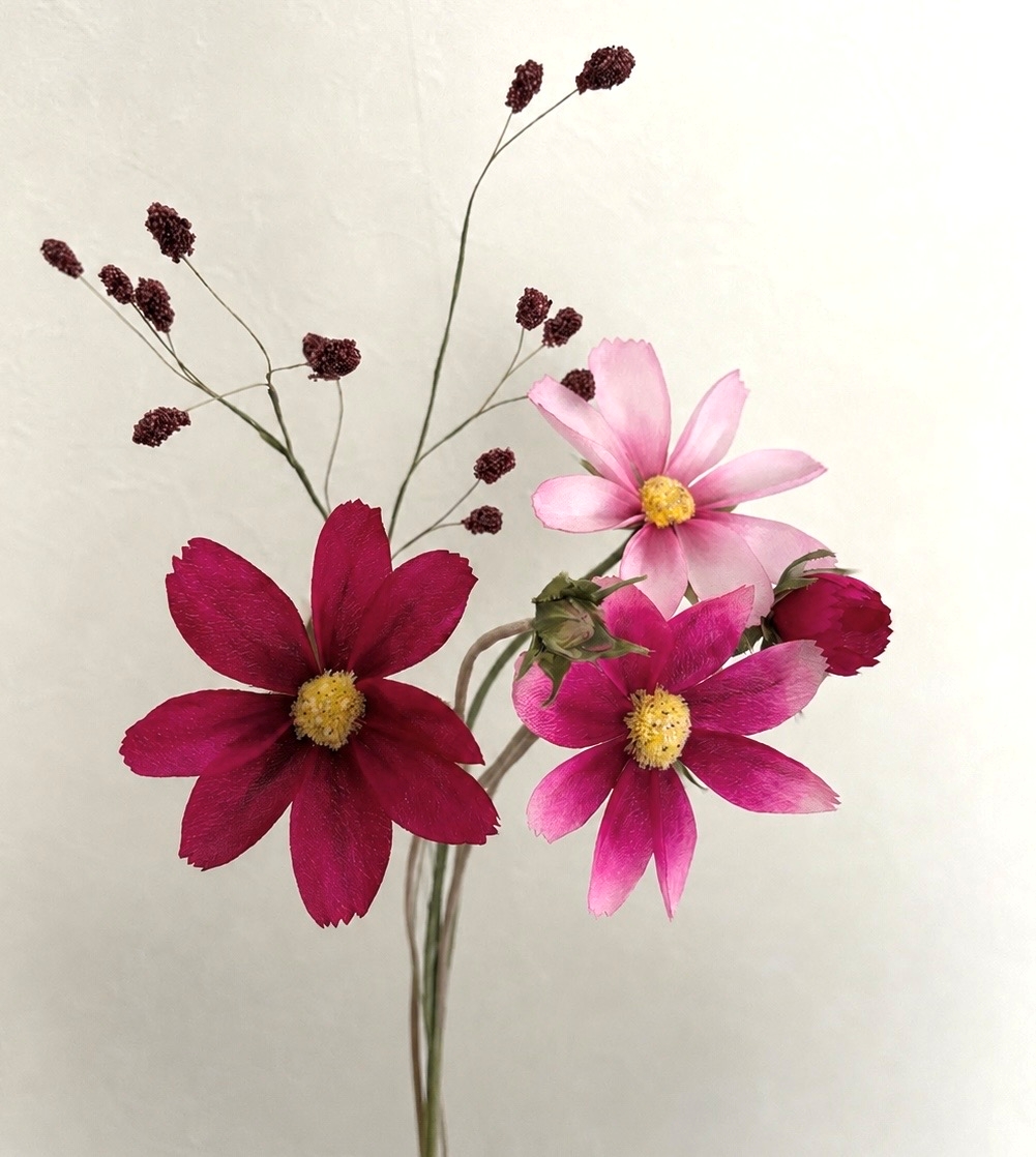 布で作る花 アートフラワー教室 秋のおすすめ体験会 10月末まで
